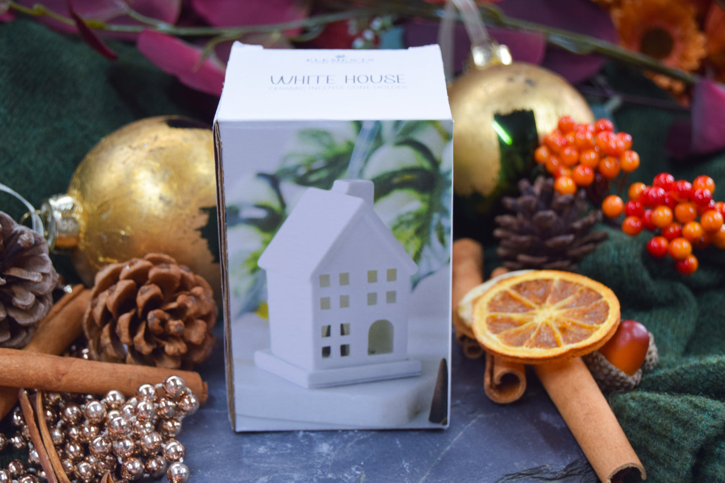 White House Mini Incense Cone Holder