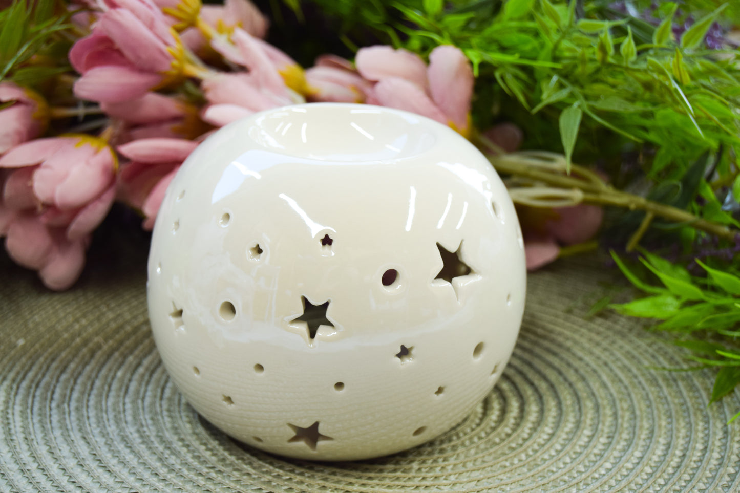White Pearl Star Wax burner