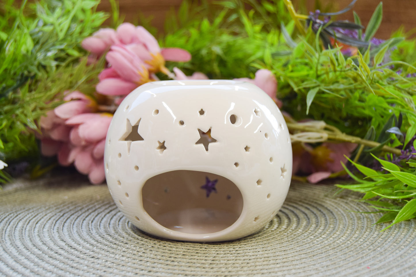 White Pearl Star Wax burner