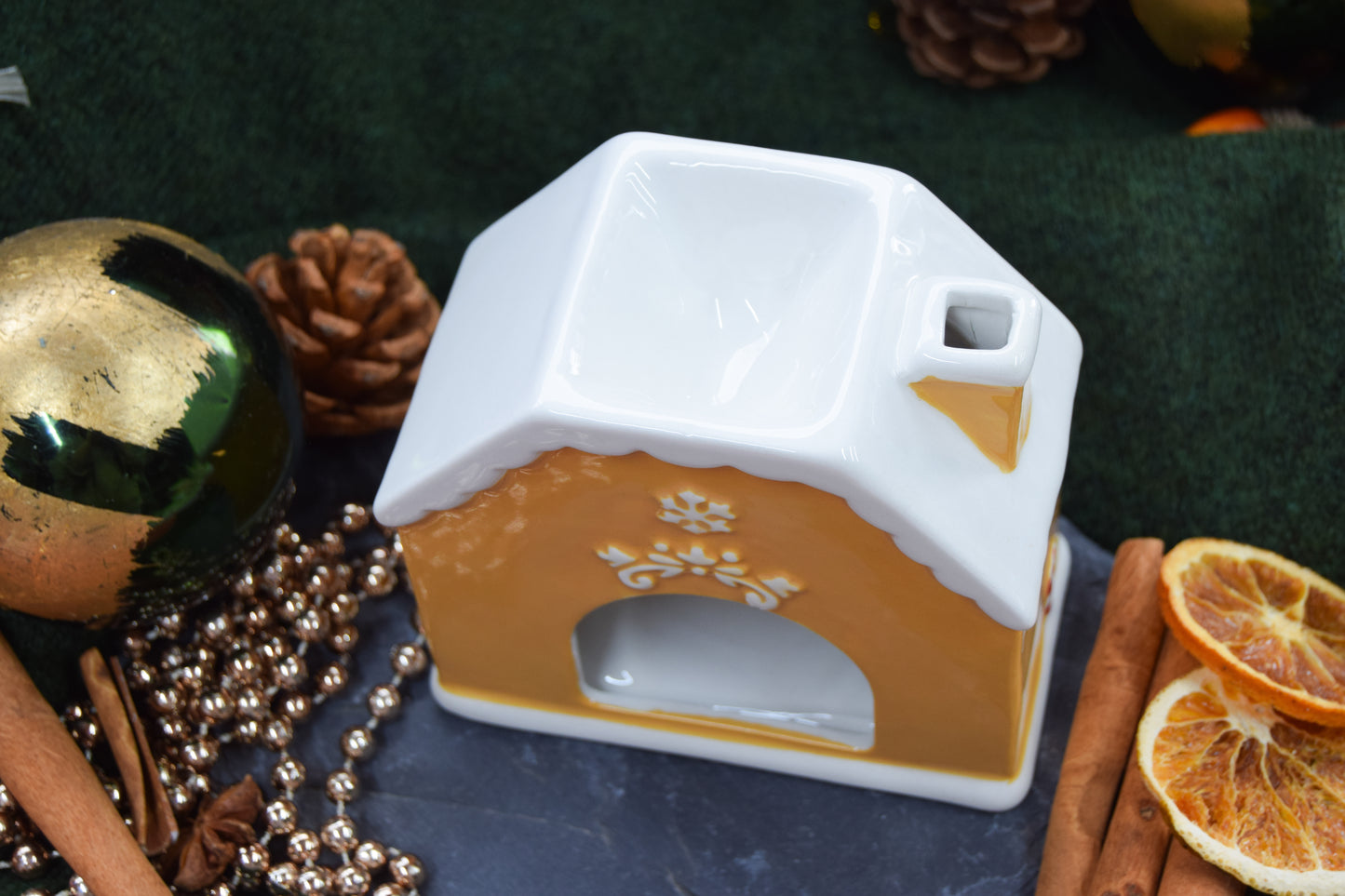 Candy Cane House Christmas Wax Burner