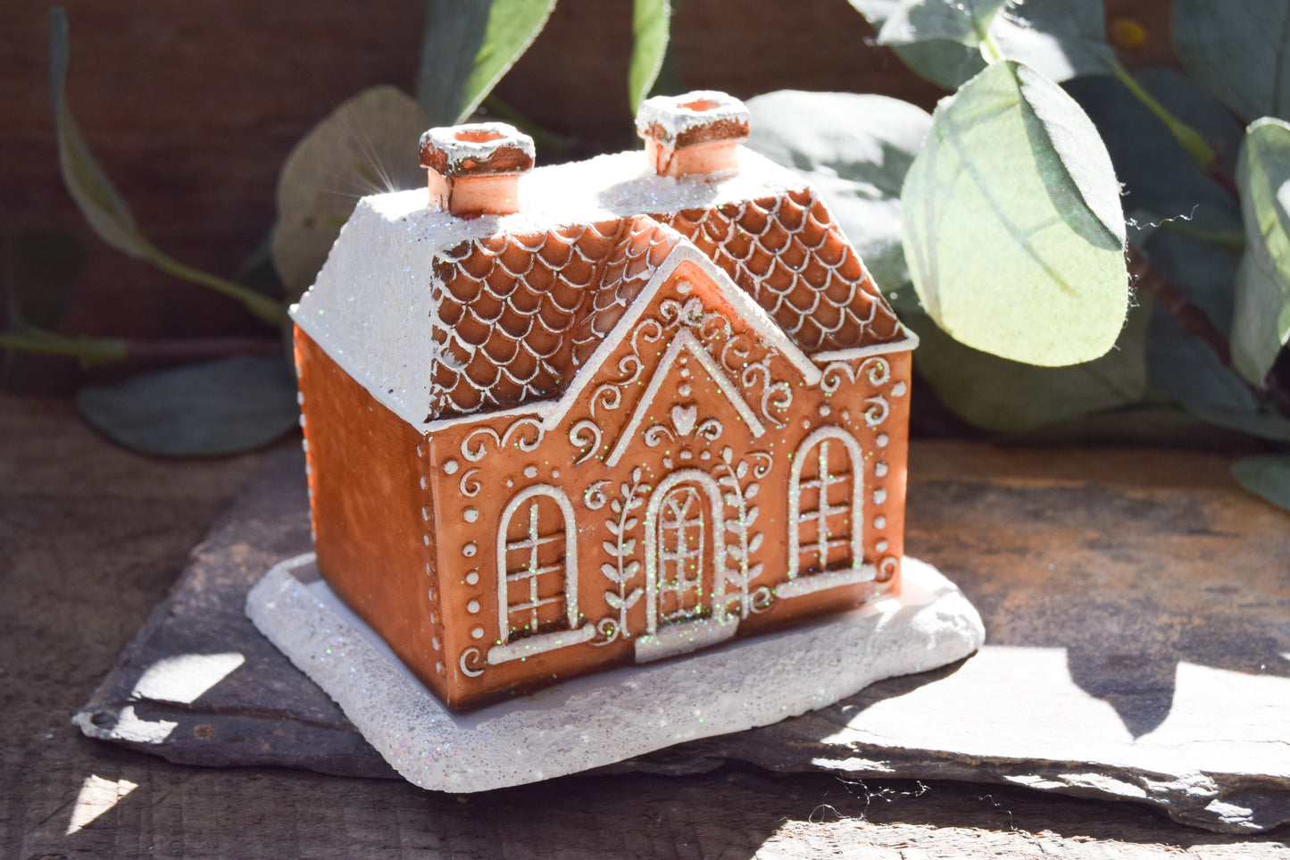 Gingerbread House Incense Cone Burner