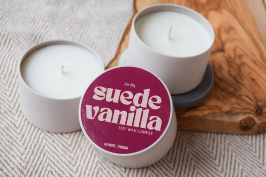 Suede Vanilla Scented Candle