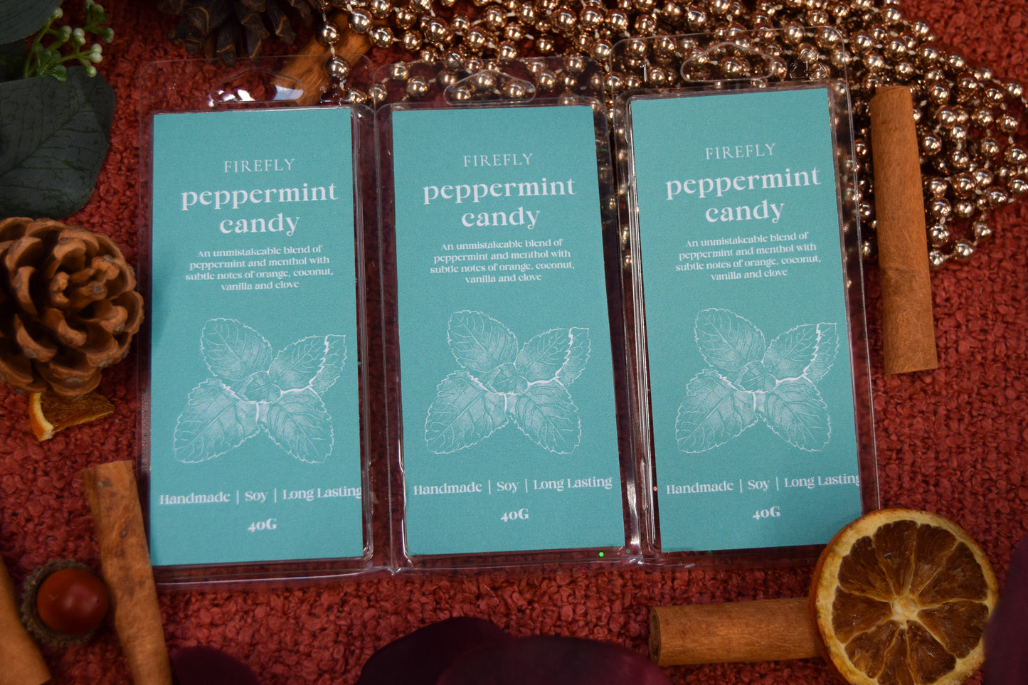 Peppermint Candy Wax Melt- The Christmas Collection