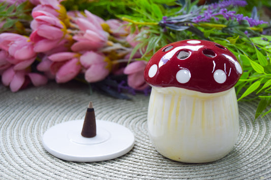 Mushroom Incense Cone Burner