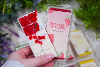 Strawberry & Vanilla Wax Melt Bar