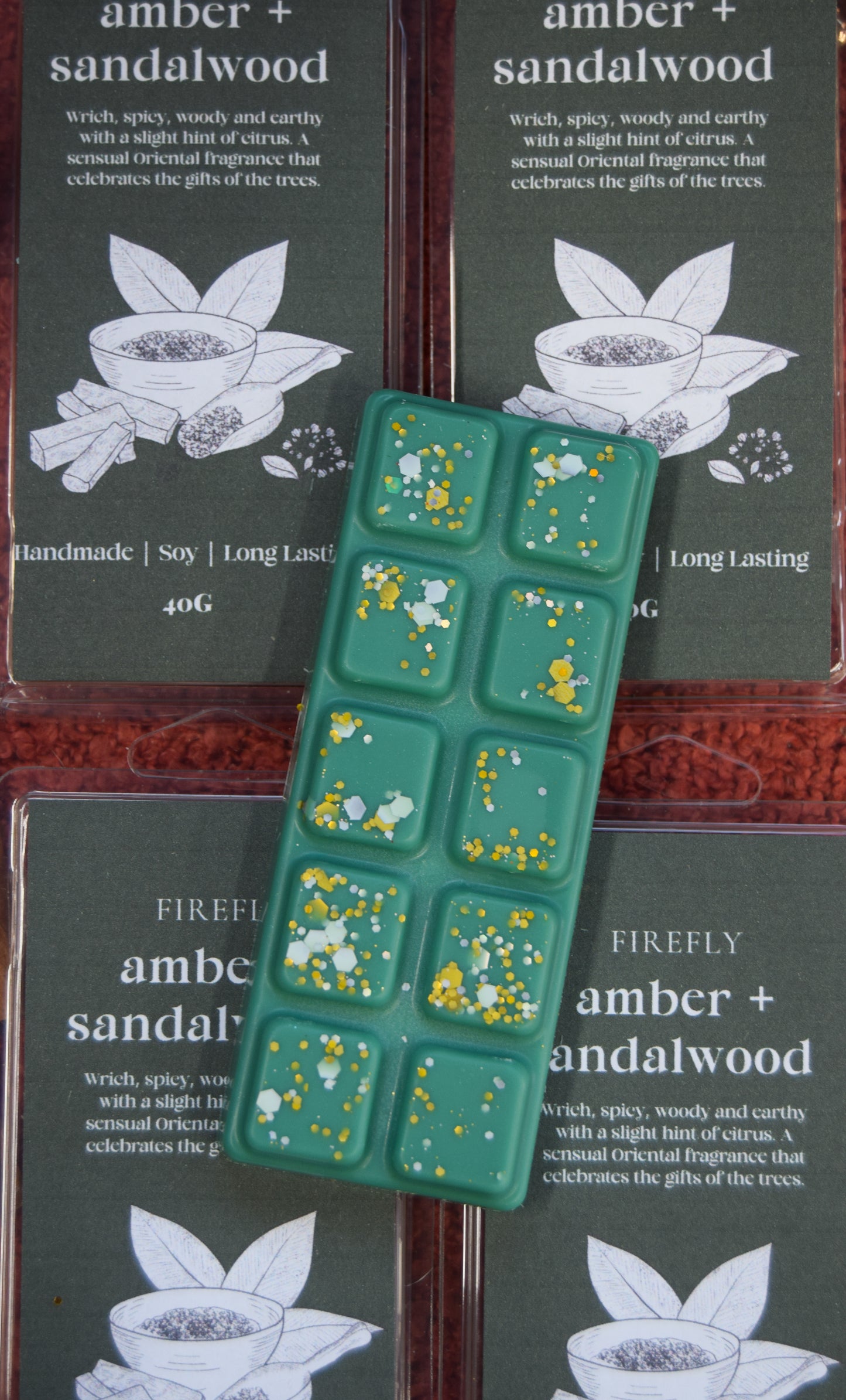 Amber + Sandalwood Wax Melt- The Christmas Collection