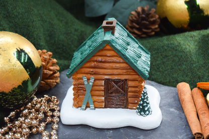 Log Cabin Incense Cone Burner