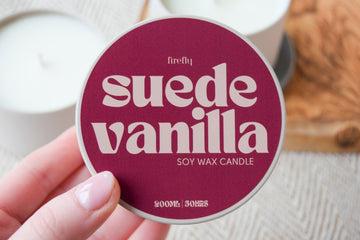 Suede Vanilla Scented Candle