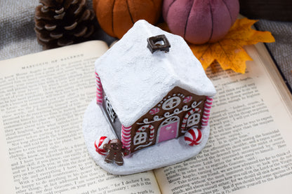 Pink Gingerbread House Incense Cone Burner