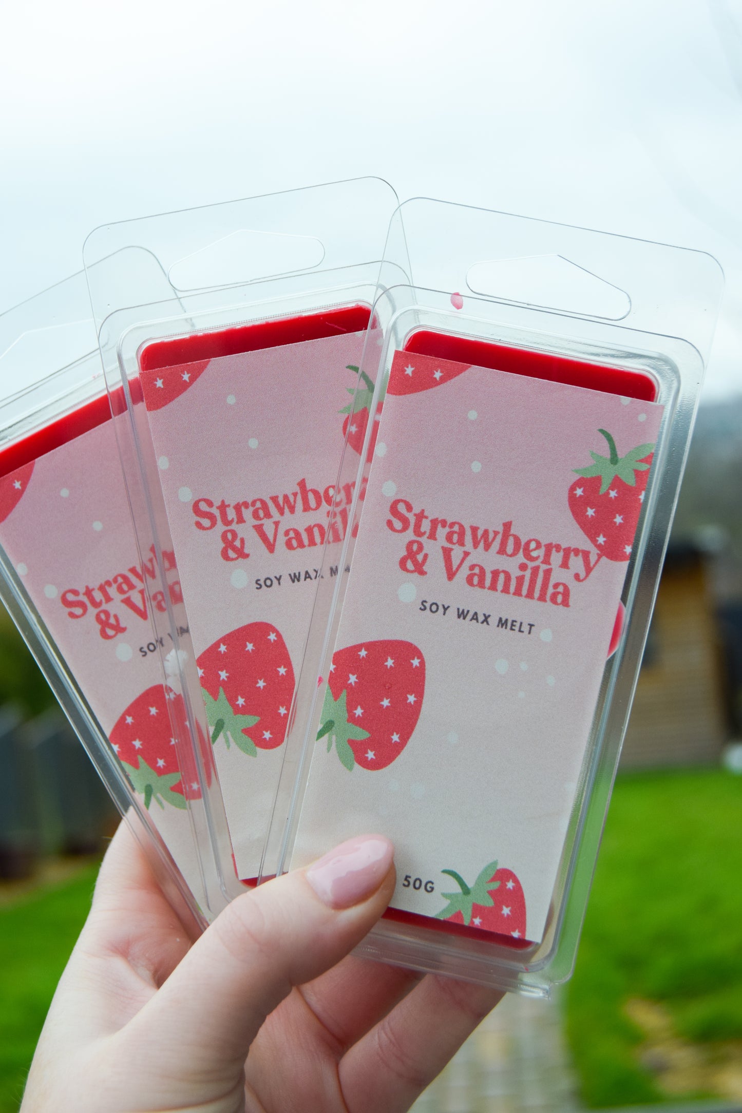 Strawberry & Vanilla Wax Melt Bar