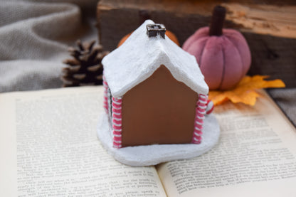 Pink Gingerbread House Incense Cone Burner