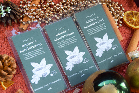 Amber + Sandalwood Wax Melt- The Christmas Collection